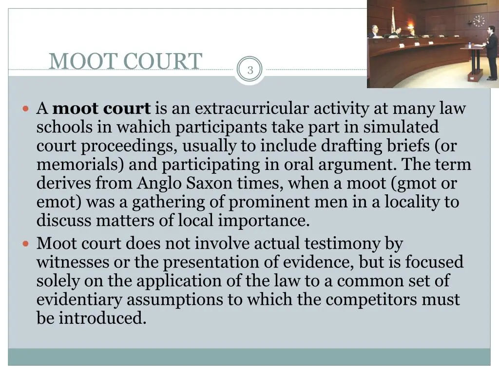 Moot Court at CERT College of Law